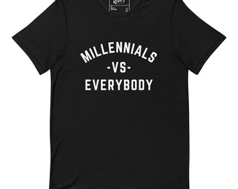 Millennial Generation T-Shirt: Humorous 'Us vs. Them' Graphic Tee