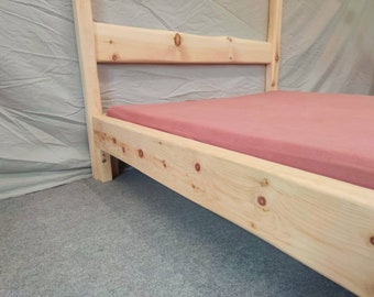 Zirbenholz Himmelbett Massiv Alpen Zirbe Hochwertig Zirbenbett