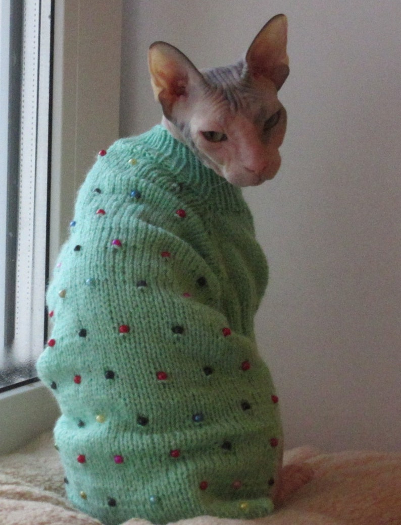 sphynx cat sweater crochet pattern