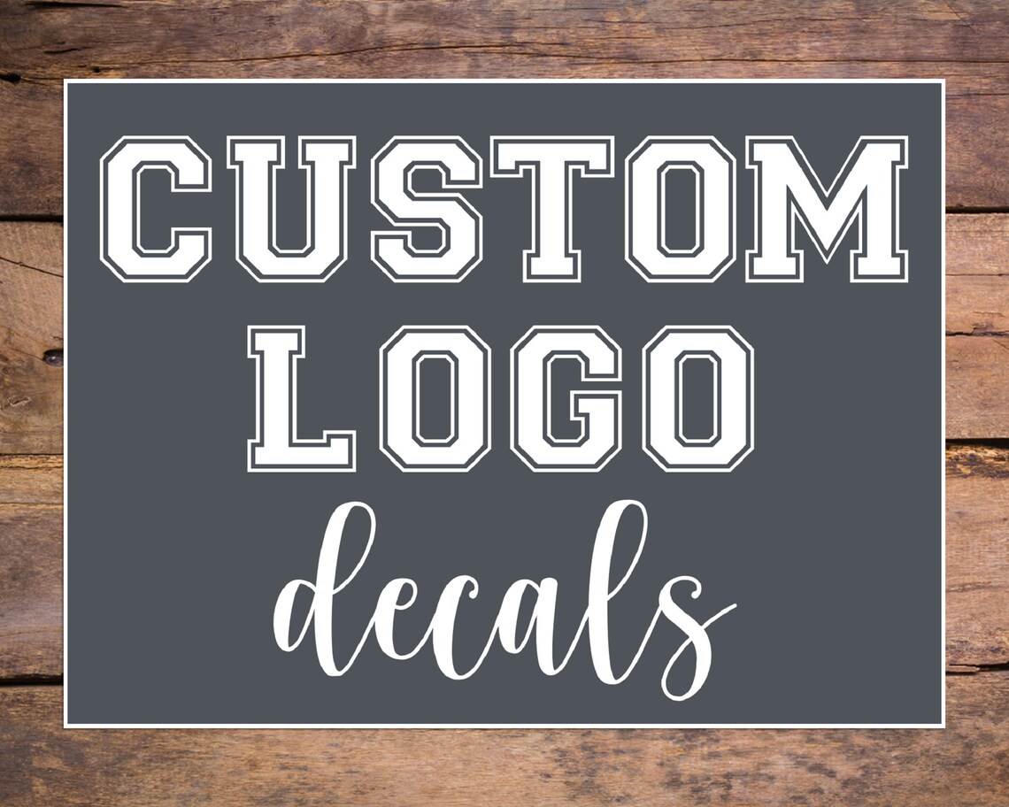 Custom Logo Decal College Logo Sticker Vinyl University Etsy