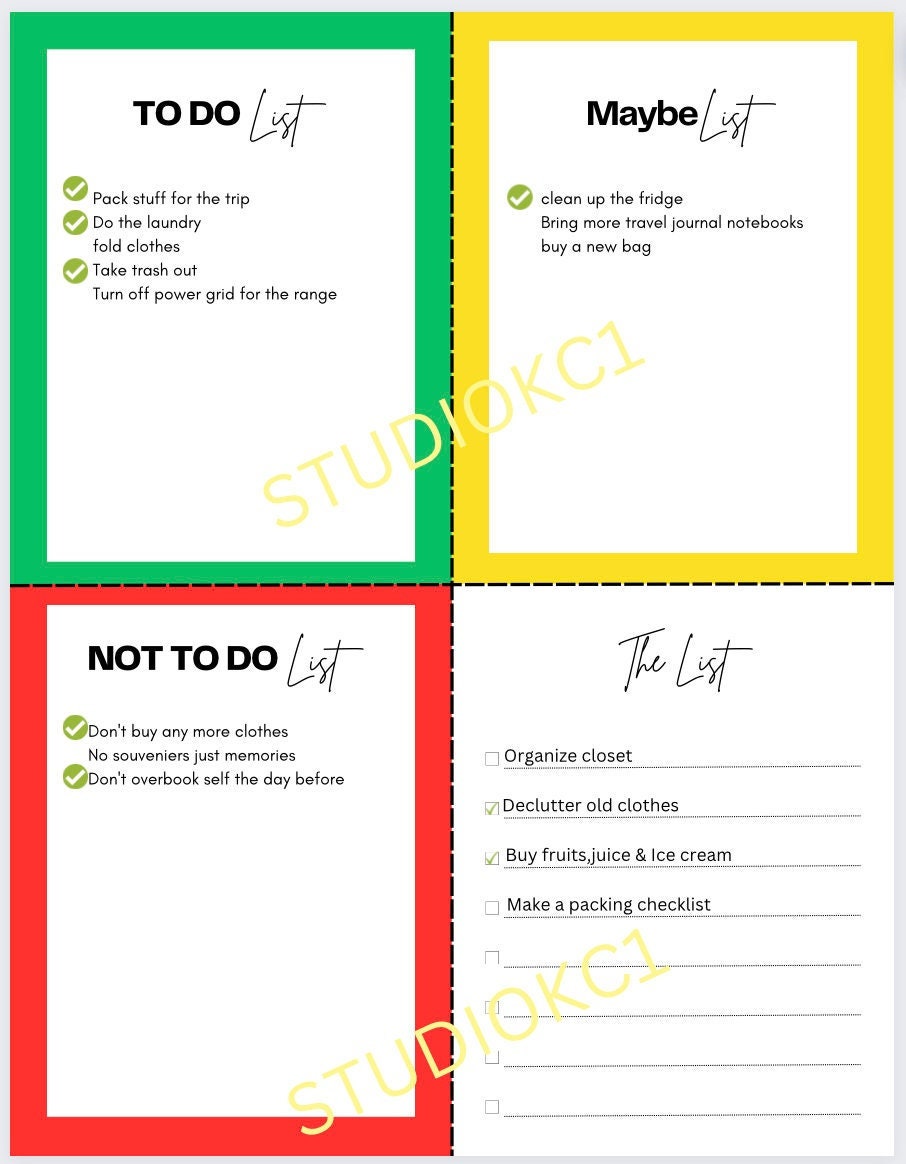 ULTIMATE LISTS Bundle-printable Files - Etsy