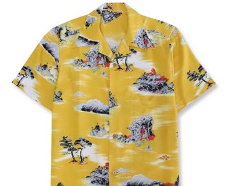 Hawaiian B ra d  Pi tt y ell ow C liff Bo oth In Once Up on a Time in Hol lywoo d Shirt,