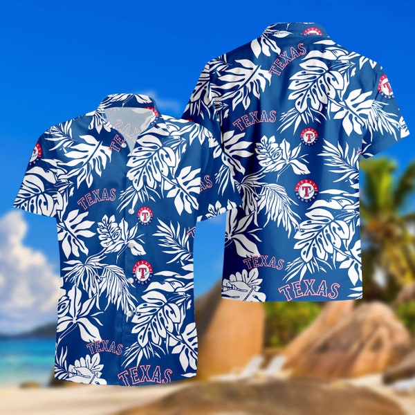 Texas Ran  gers Aloha  Hawaiian Shirt,