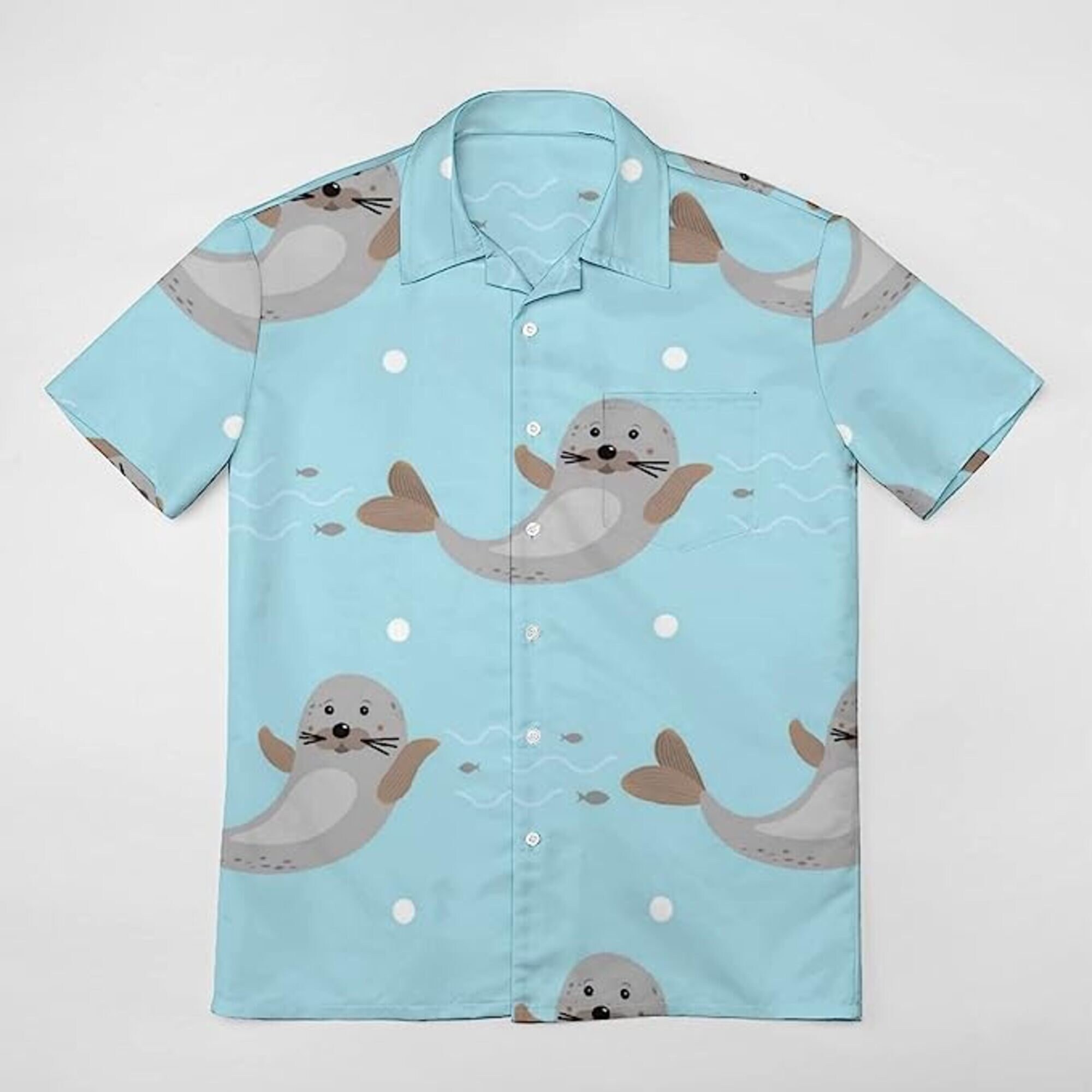 Happy Walrus Hawaii Shirt, Animal Lover Shirt, Walrus Lover Shirt