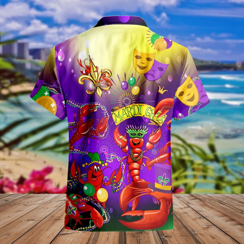 mardi gras hawaiian shirts