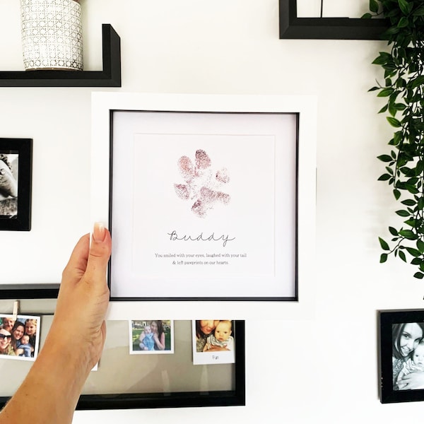 パーソナライズされたペットの足跡メモリアル｜カスタムメイドの犬猫ロス記念品