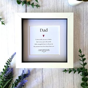 Personalised Dad Poem Frame – Father&#39;s Day Gift from Child – Sentimental Keepsake for Dad – Birthday, Christmas or Thank You Present
