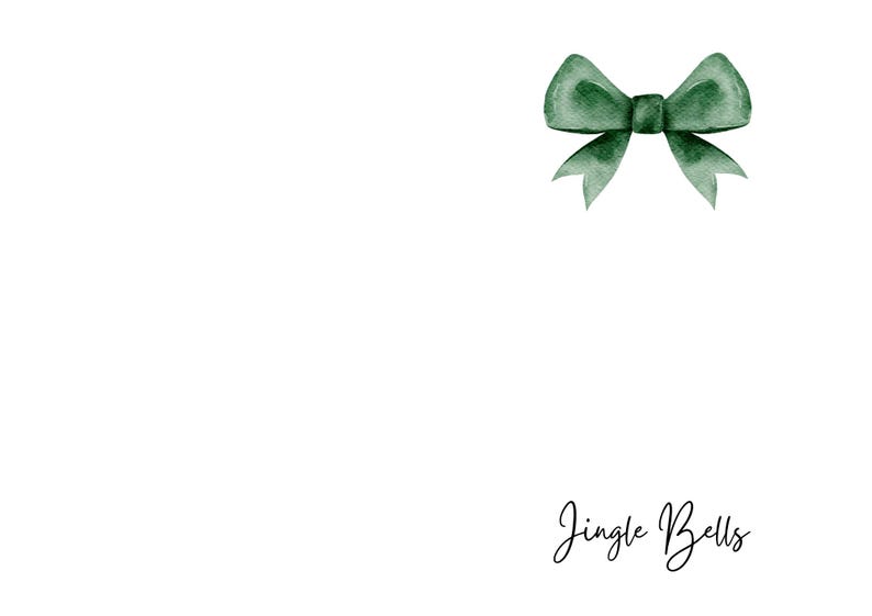 Baby's First Christmas Footprint Art – Keepsake Card Set (Digital Download) image 7