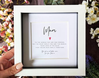 Personalisierter Gedicht-Rahmen für Mama - Muttertagsandenken