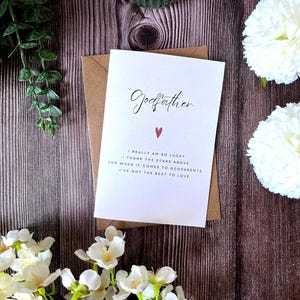 Cartão Personalizado Lindo e Simplesmente Padrinho para Batismo | Batismo. Lembrança Pensativa para Madrinha | Padrinho | Padrinhos