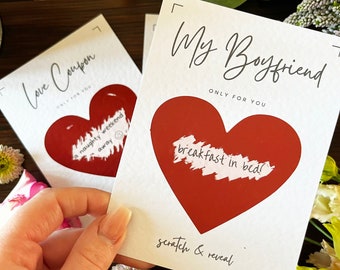 Personalised Scratch Card | Romantic Coupon Gift, Valentines Day