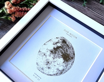 Personalised Moon Phase Print | The Night We Met | Anniversary, Valentine's Day Gift