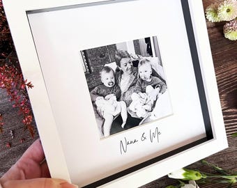 Caixa de fotos personalizada para avó e eu | Lembrança especial