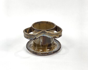 Handmade Ceramic Toothbrush Holder, Kid's Bathroom Organizer