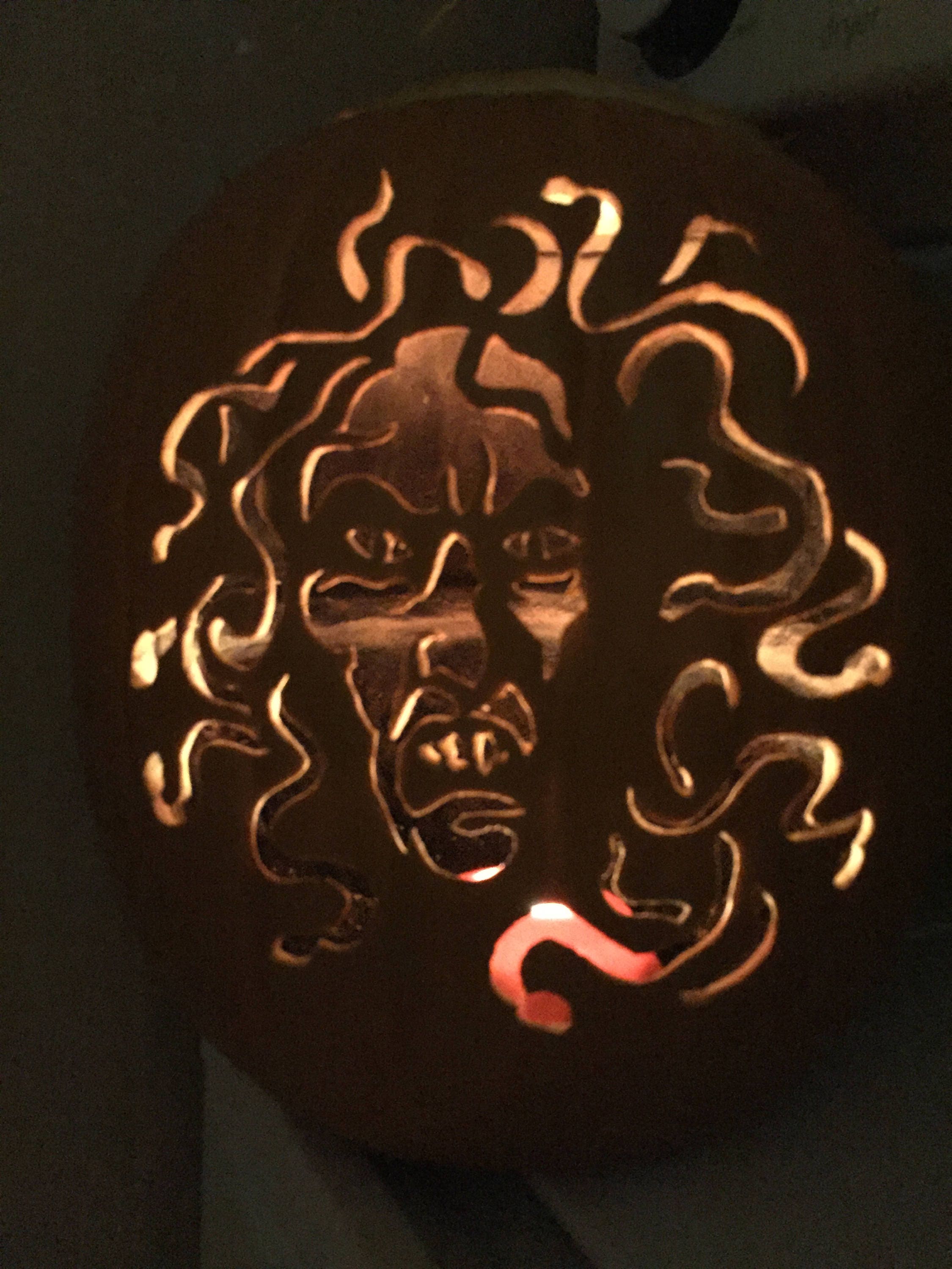 Medusa Craft Pumpkin - Etsy
