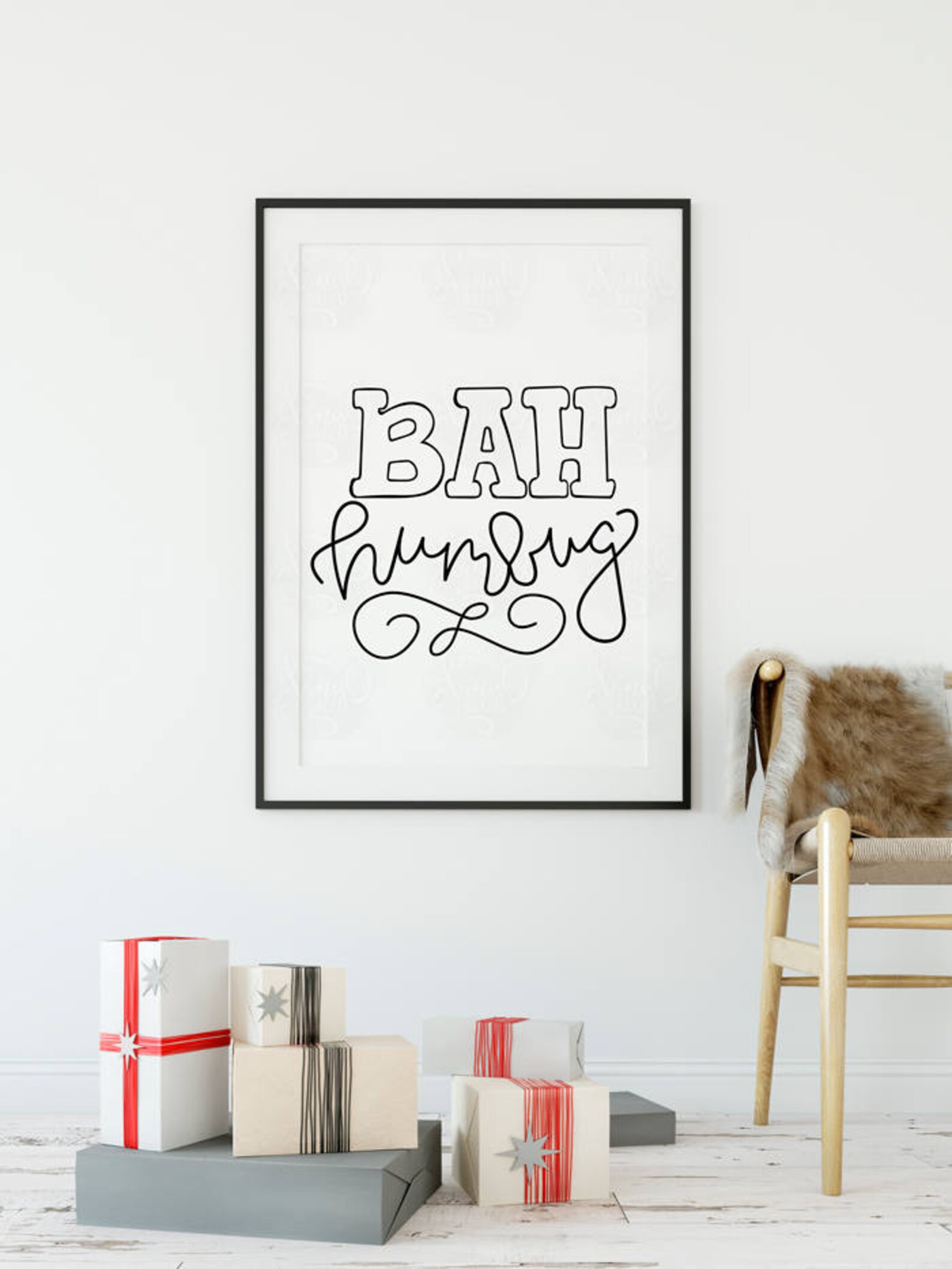 Bah Humbug SVG SVG File Quote Cut File Silhouette File | Etsy