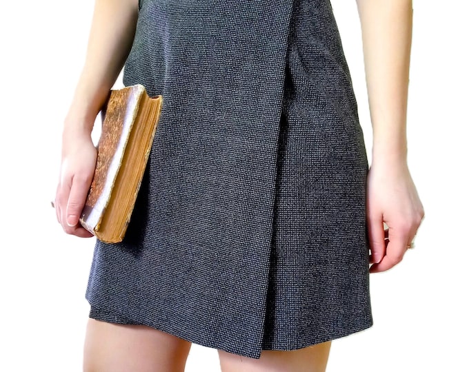 Jupe Portefeuille Vintage Années 90 – Jupe Courte Rétro Taille Haute – Style Mod 60s – Jupe Femme Vintage - S/M (36/38)