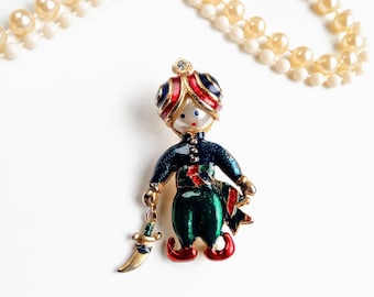 Vintage brooch 1980/'s kittens basket rhinestones style 50 Vintage 1980/'s does 50/'s kitten rhine basketball brooch