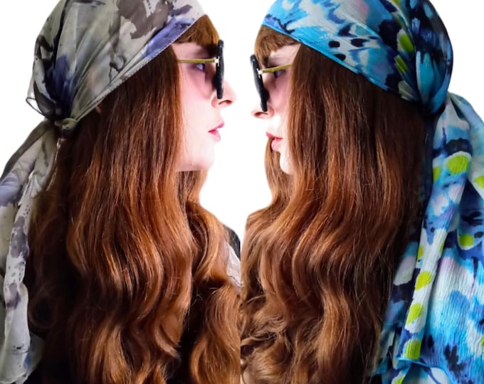 Vintage 70s Boho Scarves – Funky Hippie Disco Style – Multiple Options – Retro Gift Idea