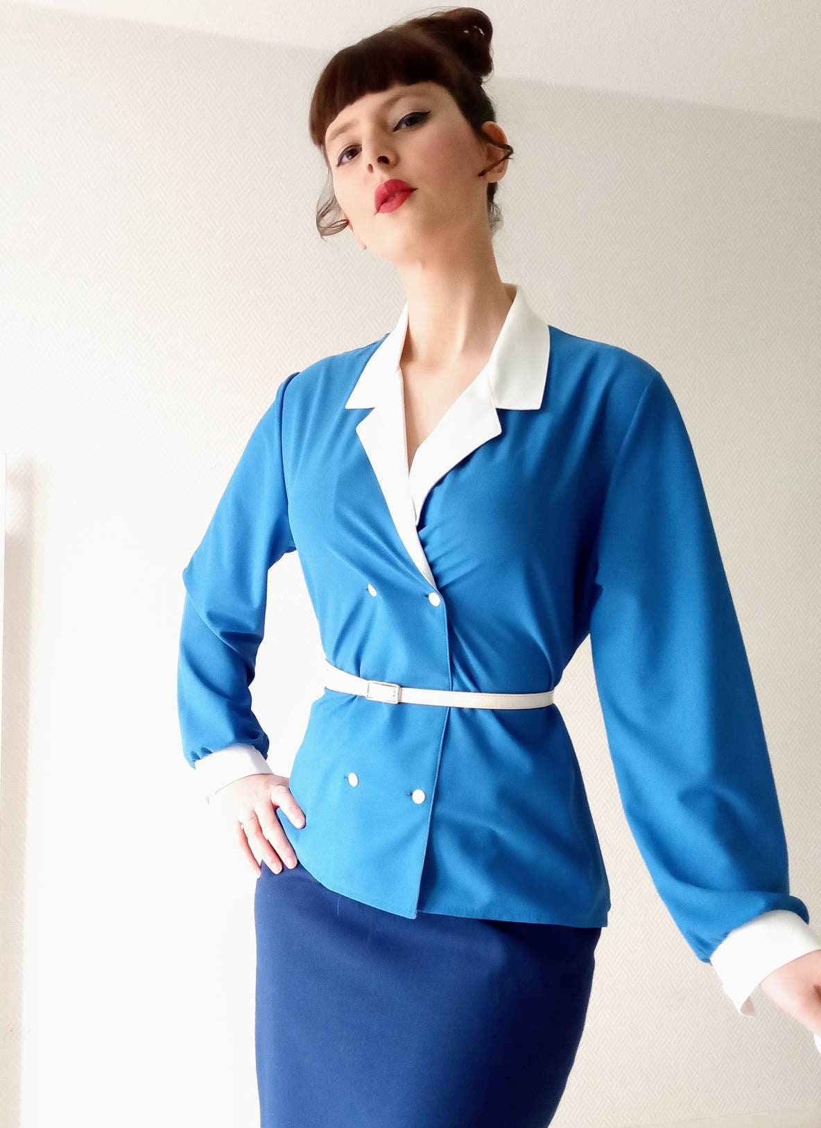 vintage collar blouse
