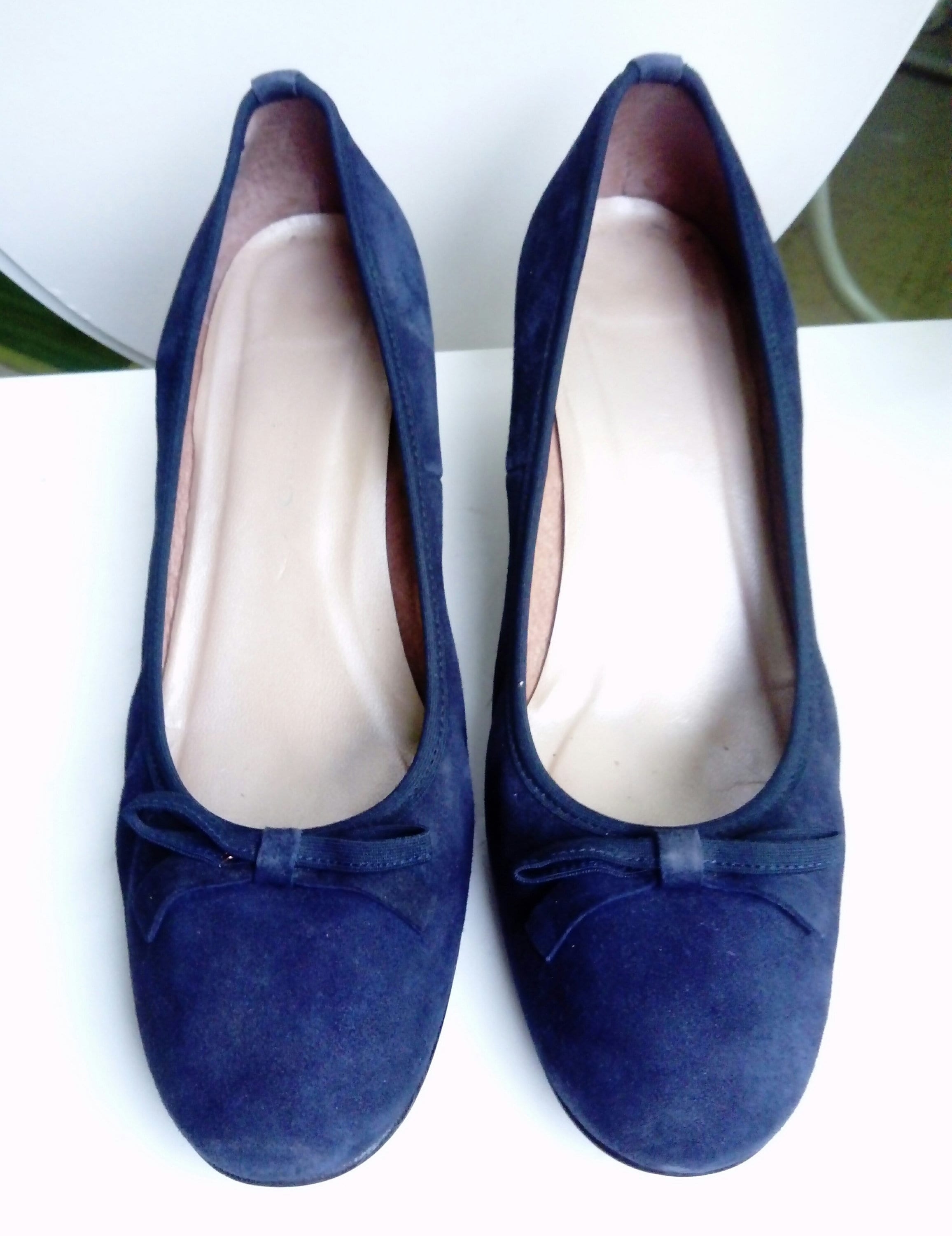 Ballerina blue heel retro/Retro ballerina