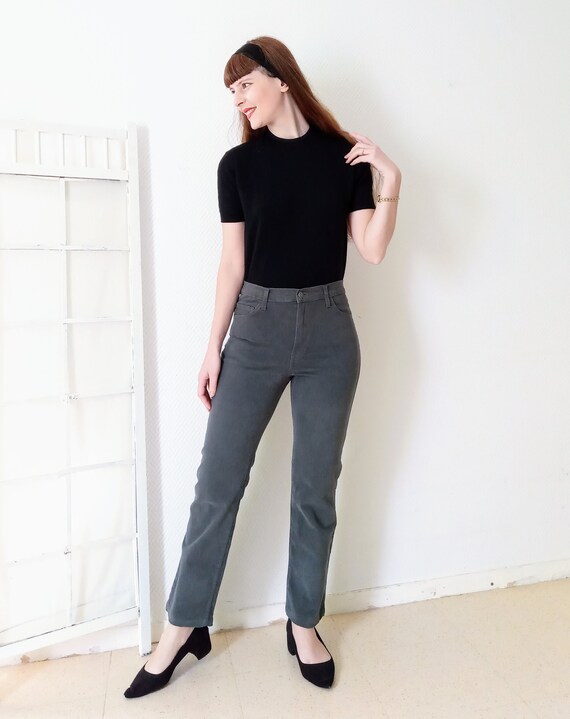 Pantalon vintage annees 90 T38 Pantashop vert Vintage 1990 s M french brand pantashop green trousers Etsy France