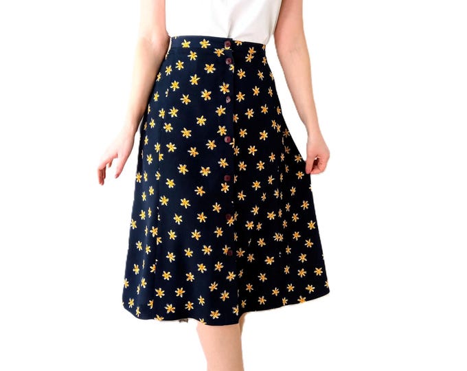 Jupe Midi Vintage Guy Dubouis Grande Taille - Esprit Années 40 - 4×L-5×L (48/50)