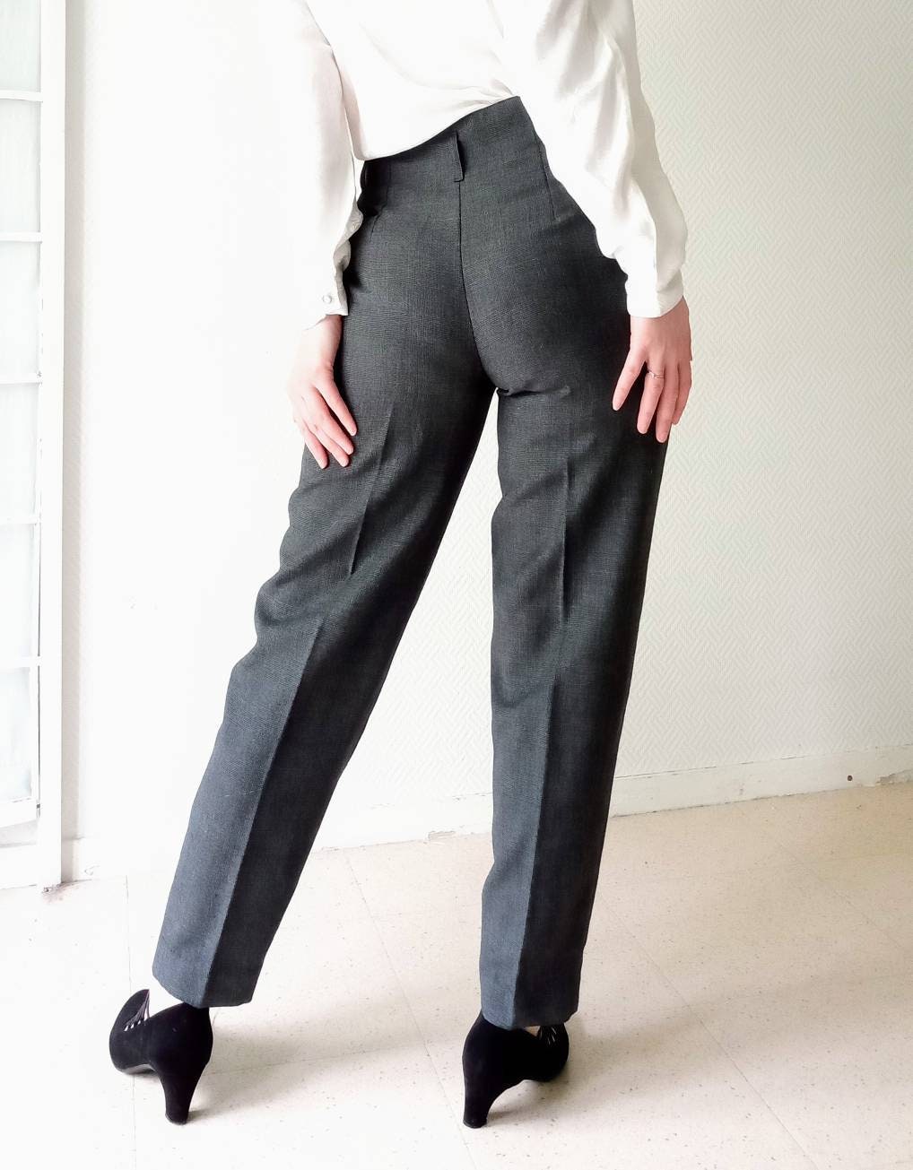 Vintage women's trouser suit GEORGE RECH style 80s //80's style George ...