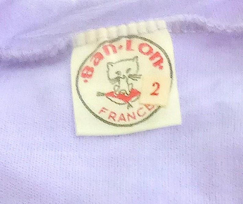 60s Deadstock Vintage Purple T-Shirt - V-Neck - Women Vintage Sportswear - S/M or M/L image 7
