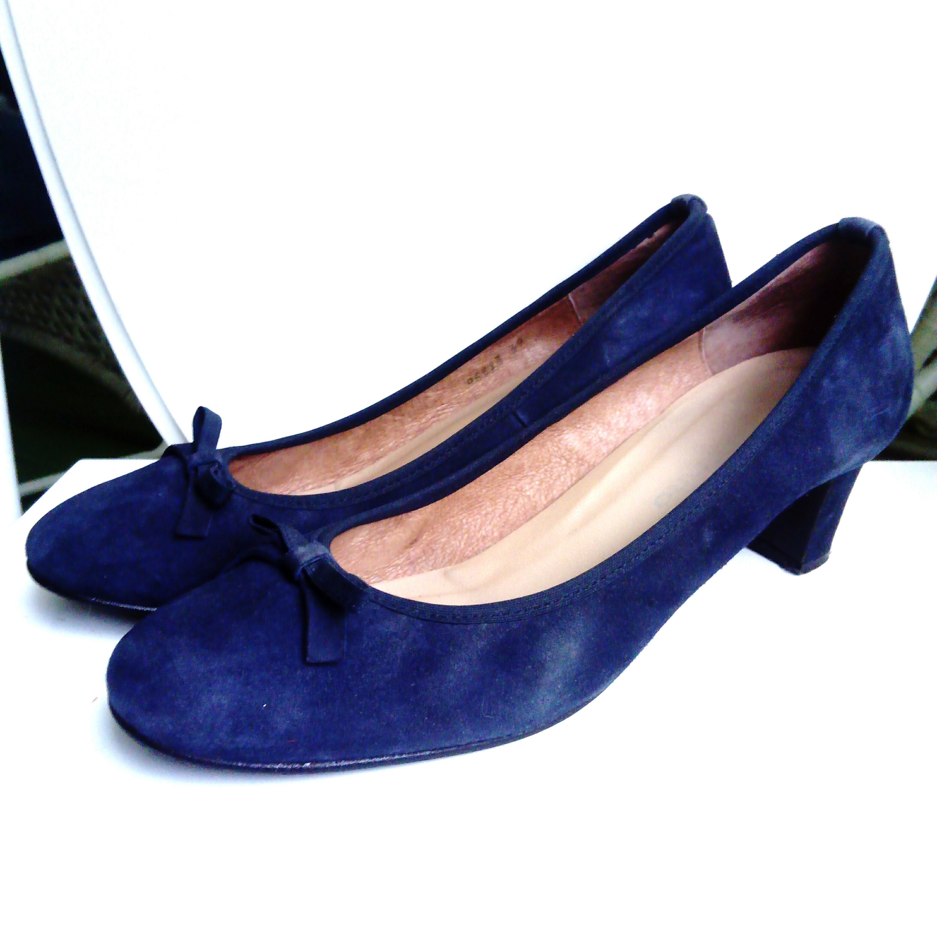 Ballerina blue heel retro/Retro ballerina