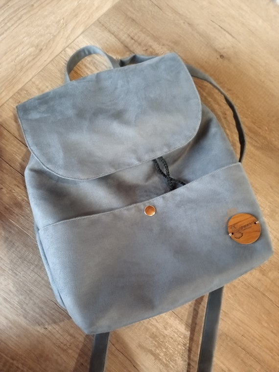 Backpack Zainetto Donna Grigio Zaino, Kelly Rucksack, Vegan