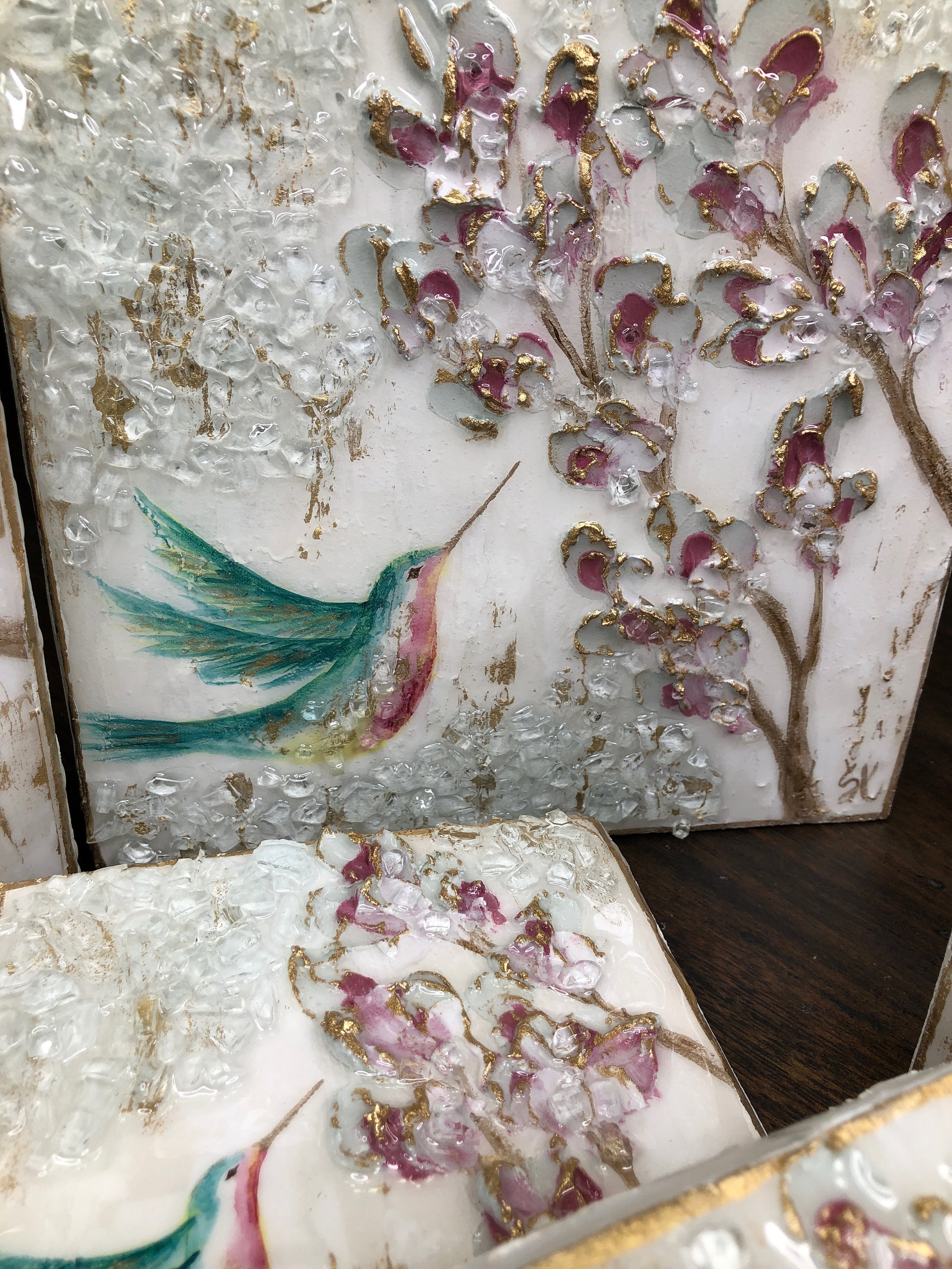 Beach Décor Sea Glass Flowers/flower Wall Hanging/coastal Flowers/sea Glass  Art Wall Hanging/beach Art/seaglass Window/mom Gift Postpartum 