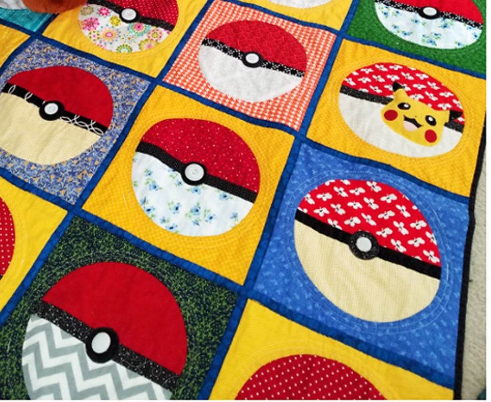 Pokemon Quilt Pattern Instant download Etsy