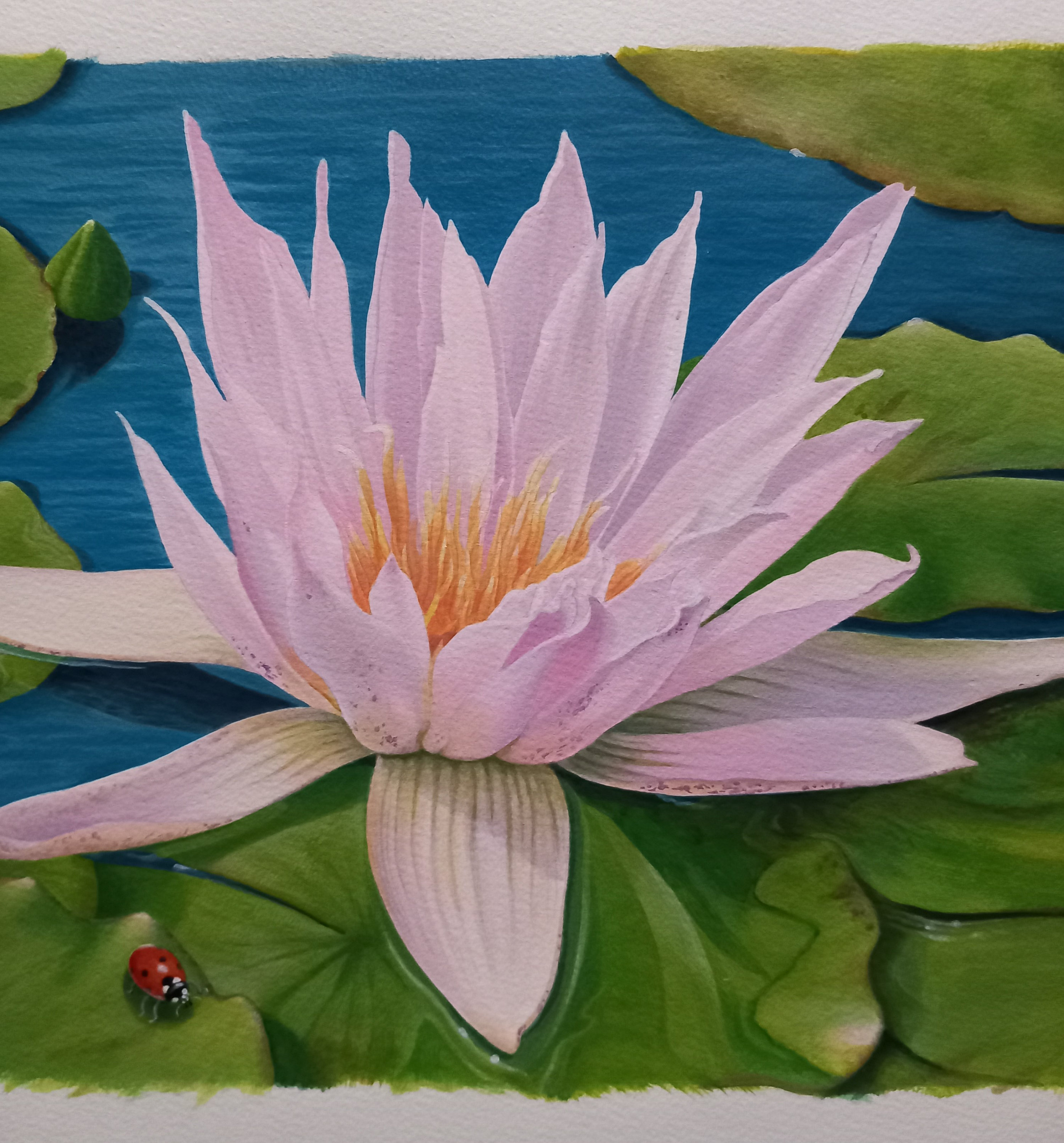 アート・絵画・ペイント 作品名「ピンク」専用アクリルケース付き