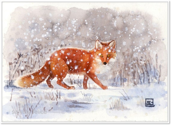 Fox in the snow original