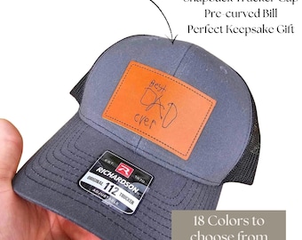 Custom Handwriting Patch Trucker Hat, Personalized Handwritten Hat, Custom Message Hat, Signature Hat, Memorial Gift, Gift for Dad