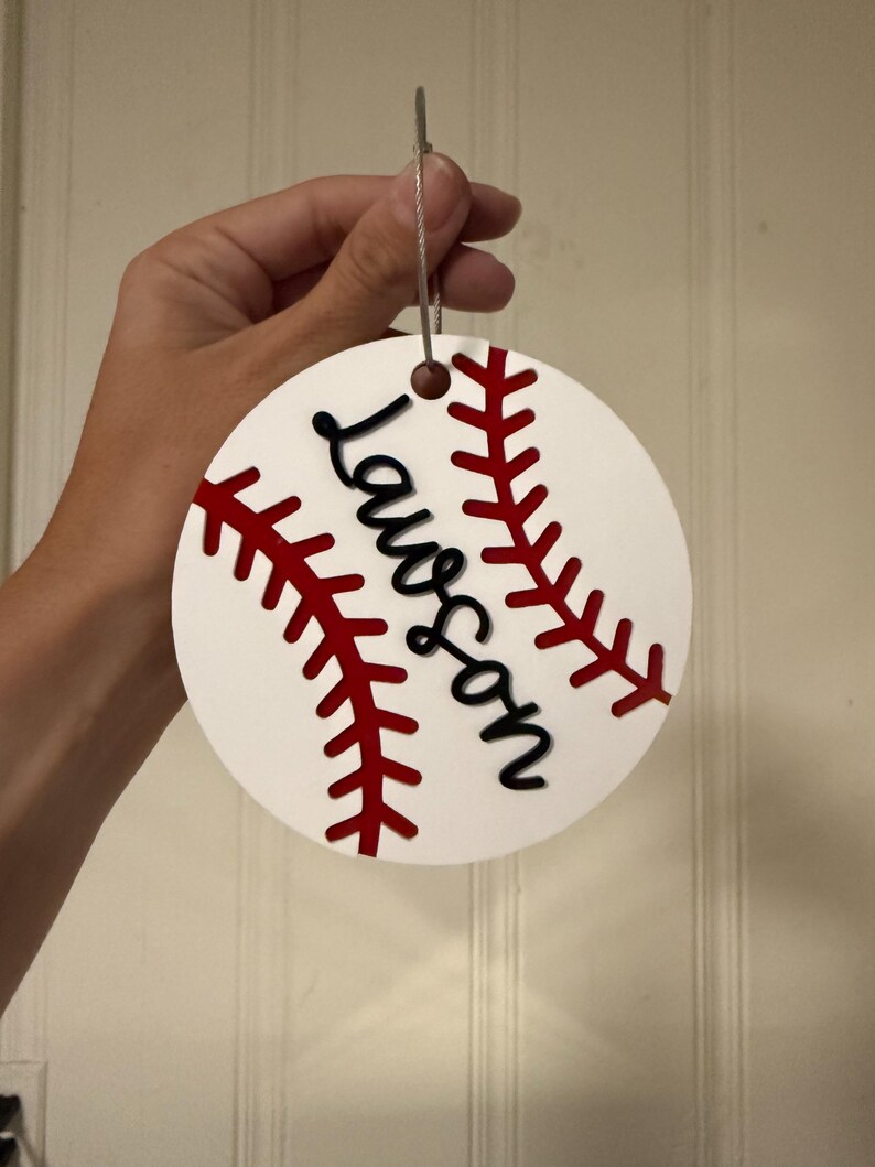 Personalized Baseball Bag Tag Custom Name Tag Team Gift Bulk Baseball ...