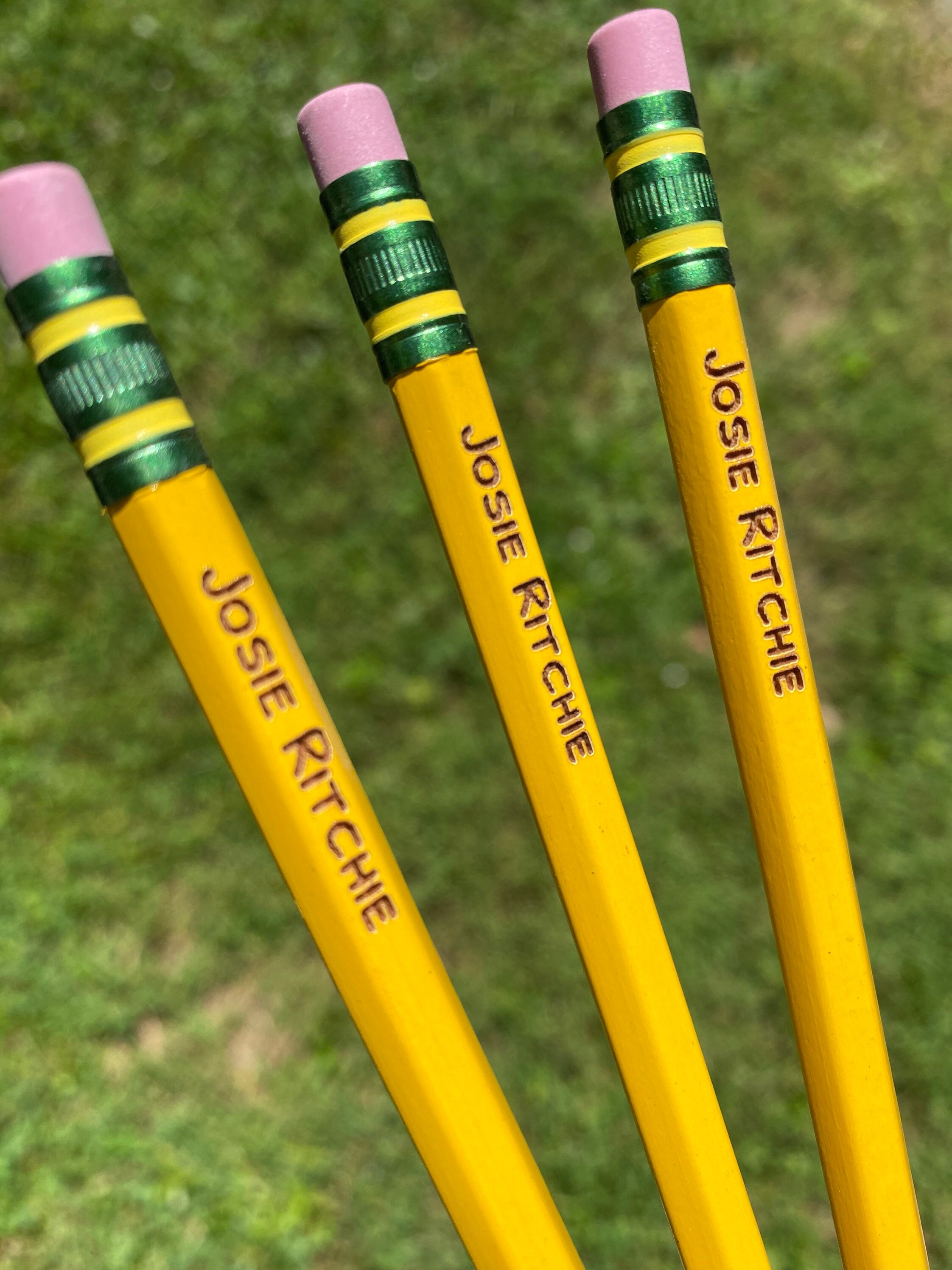 Laser Engraved Pencils My First Ticonderoga Personalized Etsy