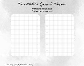 Pocket size- Printable Grid Paper X003