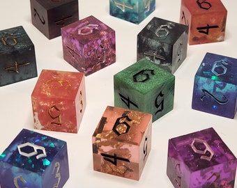 Oops All D6's Dice Set | D&D 6 Piece Dice Set | Dungeons and Dragons Dice | For Tabletop Gamers, Role-players, Dice, RPG