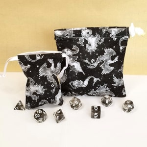 Mystischer Celestial Creature Würfelbeutel | Dungeons and Dragons Würfeltasche | Für Tabletop Gamer, Rollenspieler, Würfel | D&D Würfeltasche |