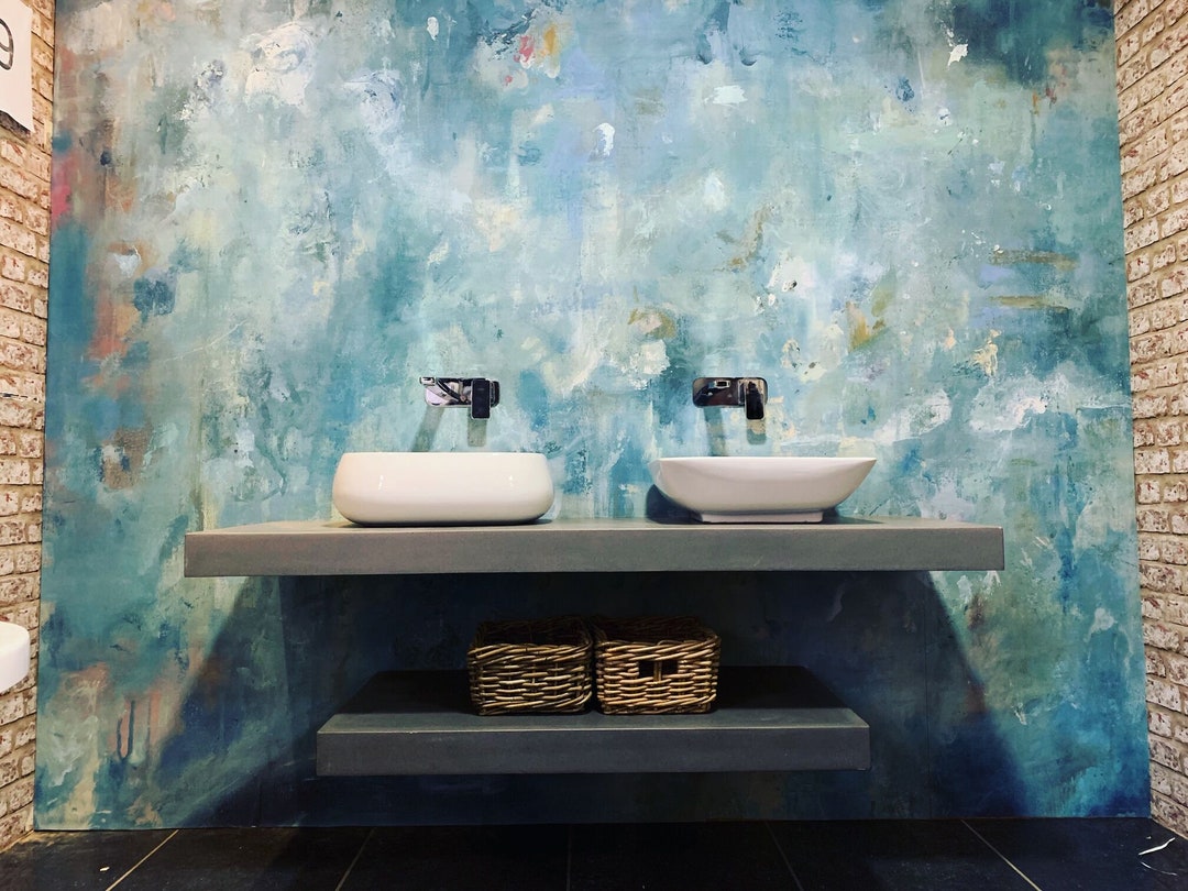 Concrete Bathroom Floating Shelf for Sinks Bathroom Worktop Bathroom