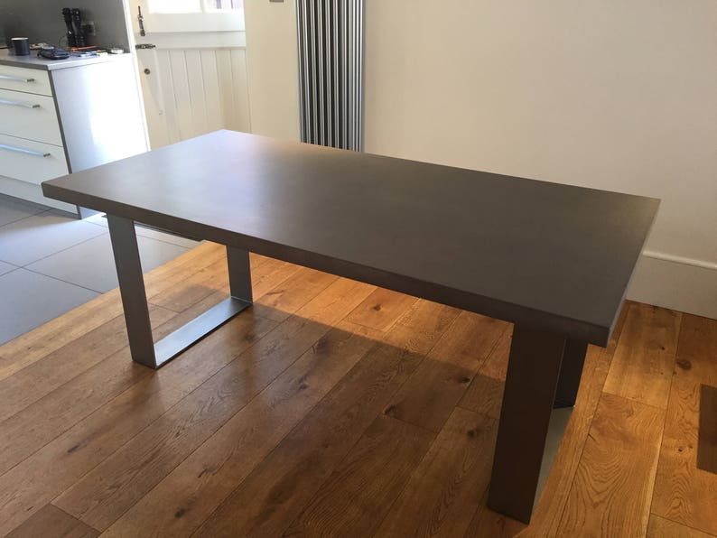 Concrete Dining Table Concrete Desk Concrete Conference Etsy UK