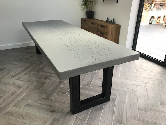 Concrete Dining Table River of Glass Concrete Conference Table