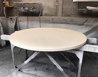 Round Concrete Table Round Side Table Top Circular Slab