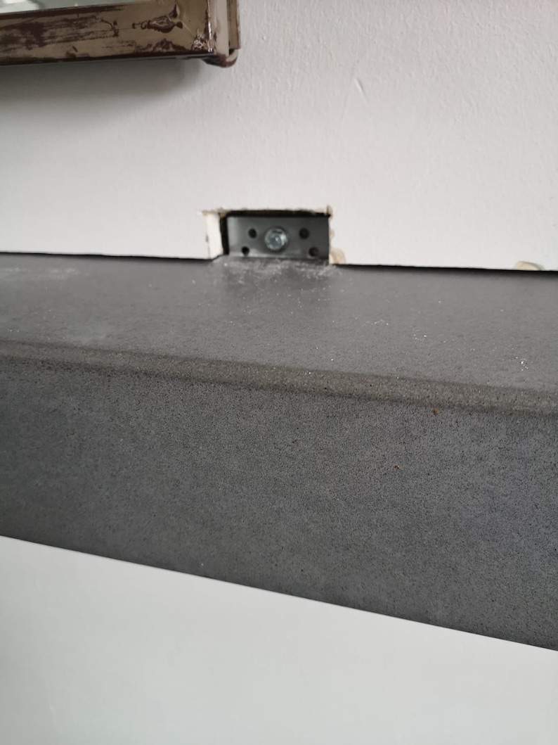 Concrete Mantel Fireplace Mantel Industrial Beam Picture Shelf Modern