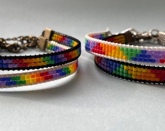 Pride bracelet // Miyuki bracelet