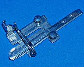 Original Vintage Singer Low Shank Tucker Foot 36583 in Silver - Singer Featherweight 221 Attachment