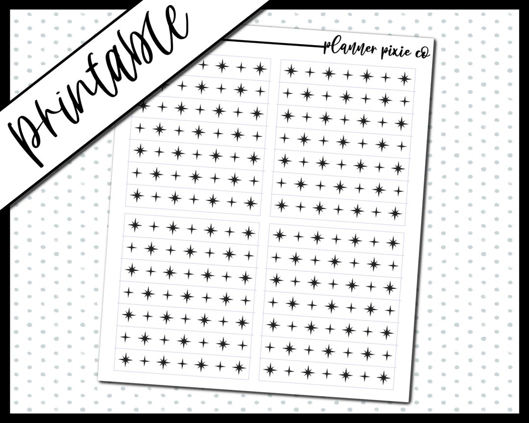 Foil Ready, Printable Stickers, Printable , Cut Line Files, Instant ...