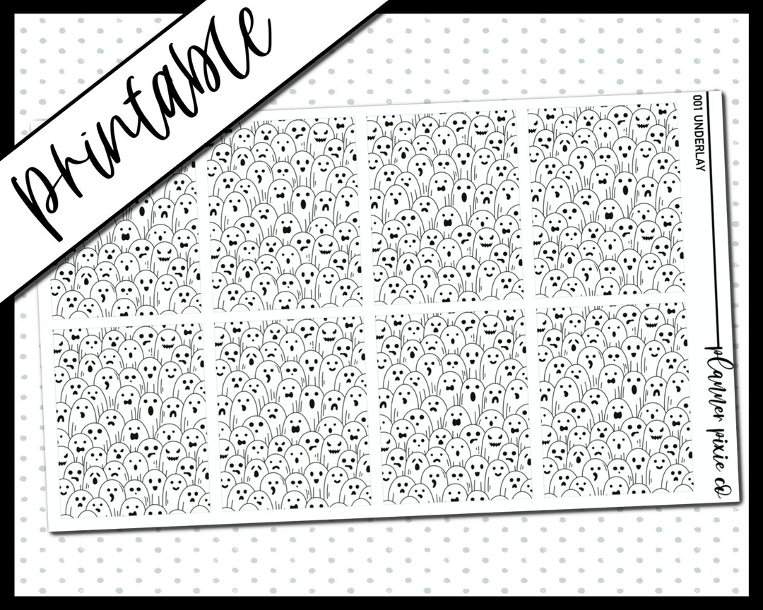 Printable Stickers, Foil Ready, Printable , Digital Planner Stickers ...